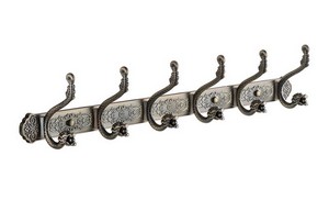 Modern Bronze Duvara Monte Altılı Askılık