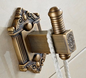 Eskitme Kaplama Banyo İkili Askılık